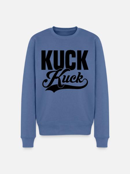 Cuckoo black - Men's Premium Organic Jumper - stone blue