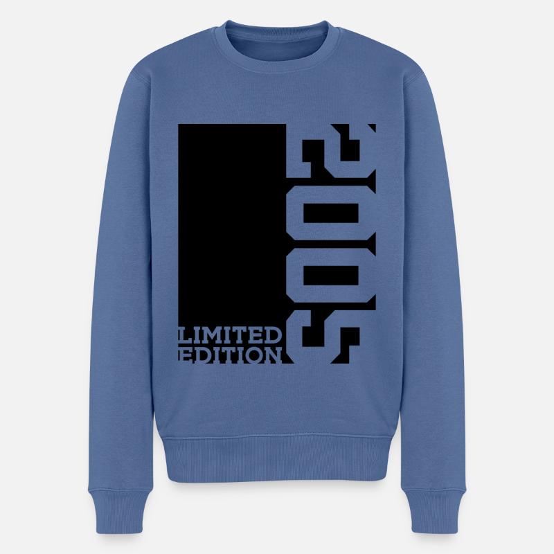 ÉDITION LIMITÉE 21E ANNIVERSAIRE 2005 - Pull Premium bio Homme - bleu pigeon