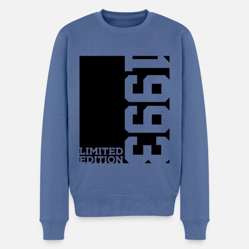 ÉDITION LIMITÉE 33E ANNIVERSAIRE 1993 - Pull Premium bio Homme - bleu pigeon
