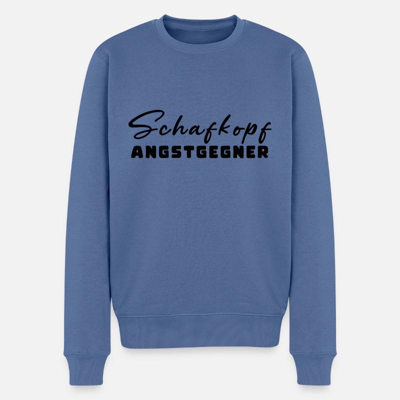 Schafkopf Angstgegner - Männer Premium Bio Pullover - Taubenblau