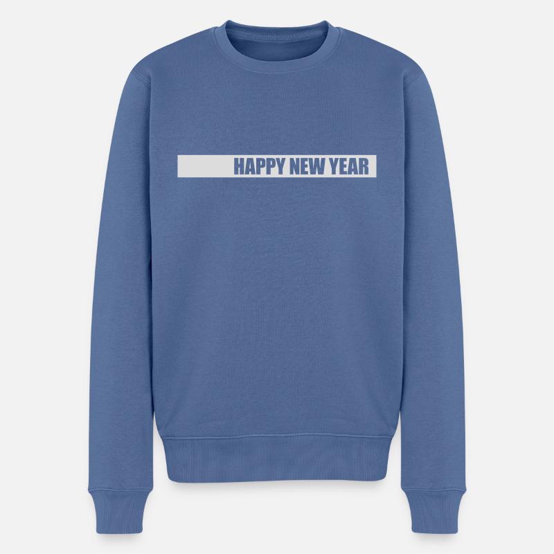 Citation Bonne année - Pull Premium bio Homme - bleu pigeon