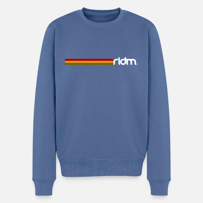 RIDM Rasta - Pull Premium bio Homme - bleu pigeon