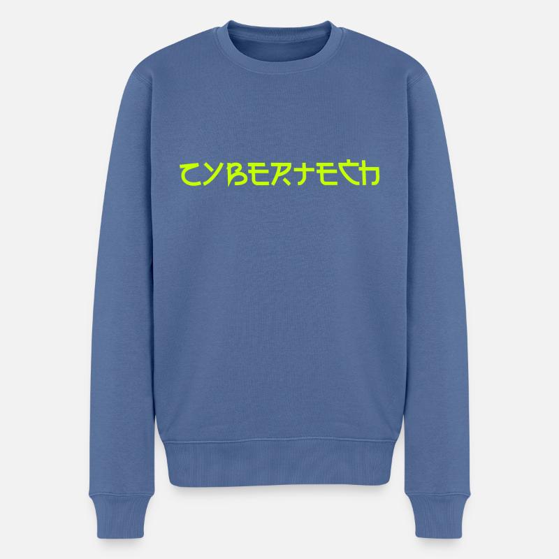 Cybertech de Neonyello - Pull Premium bio Homme - bleu pigeon