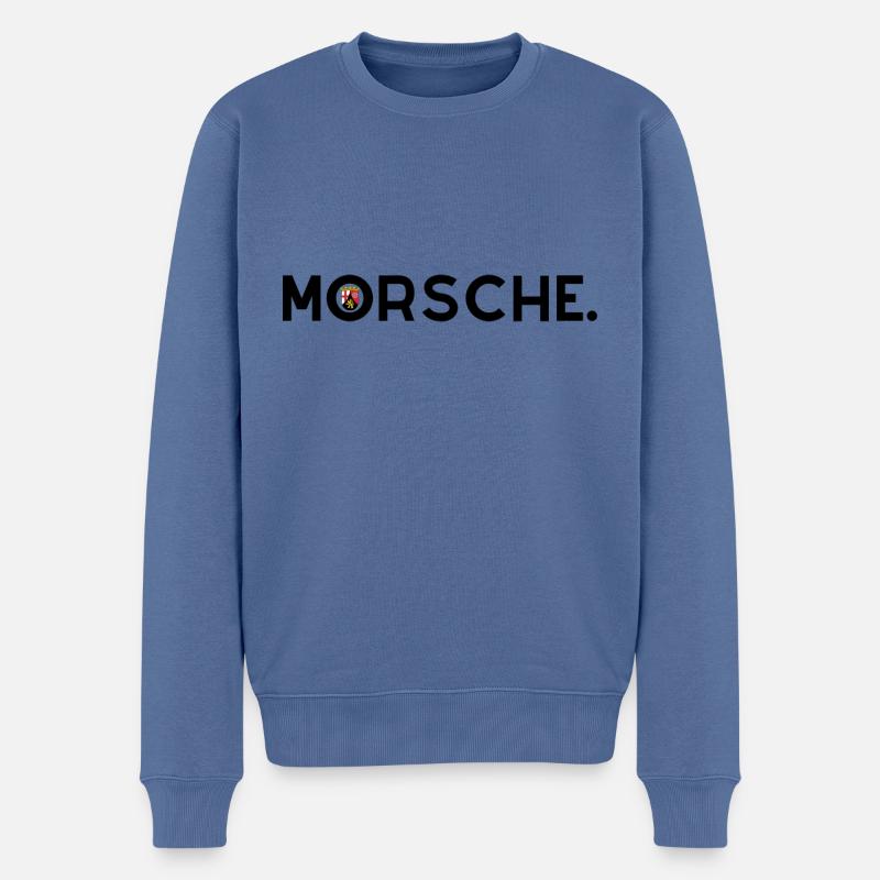 Morsche. - Männer Premium Bio Pullover - Taubenblau