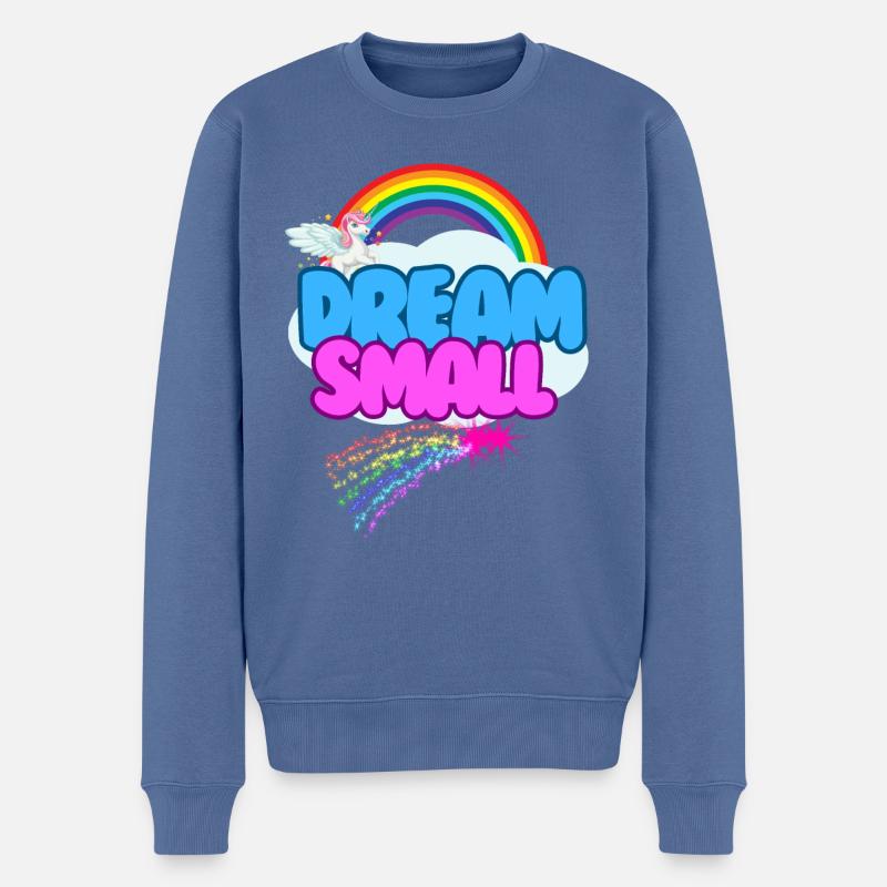 Rêve Petit Drôle Sarcastique - Pull Premium bio Homme - bleu pigeon