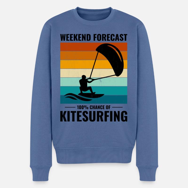Kitesurf Kiteboard Kiteboarder Kitesurf - Pull Premium bio Homme - bleu pigeon