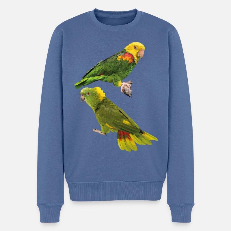 Perroquets - Pull Premium bio Homme - bleu pigeon