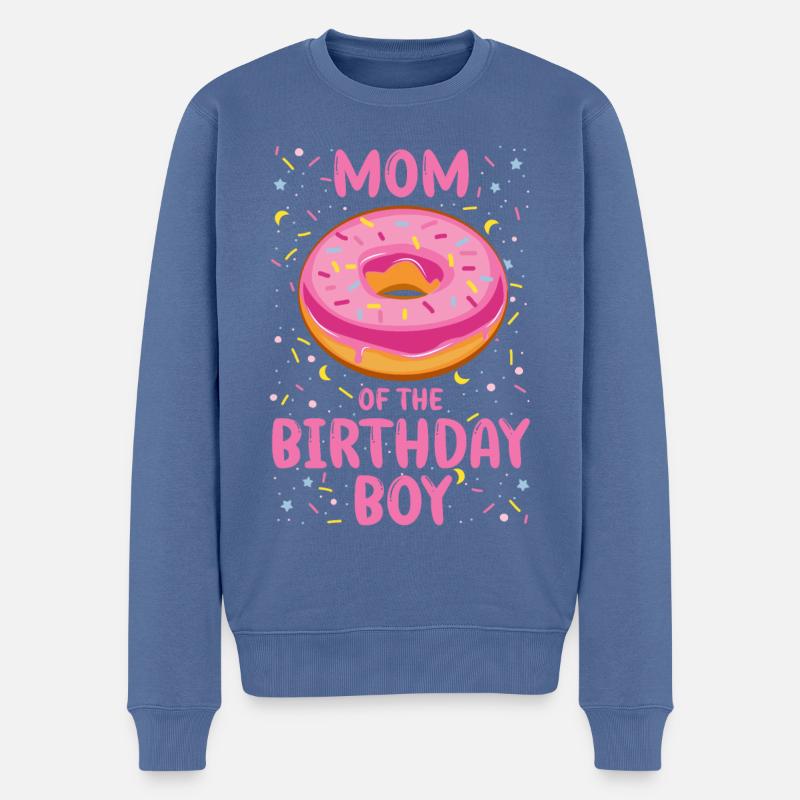 Mère du garçon d’anniversaire - Pull Premium bio Homme - bleu pigeon