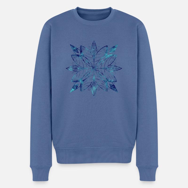 Crystal - Pull Premium bio Homme - bleu pigeon