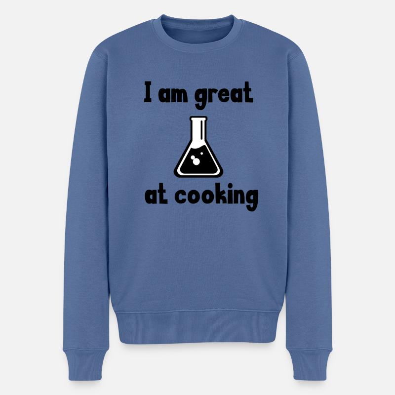 Chimiste - Pull Premium bio Homme - bleu pigeon