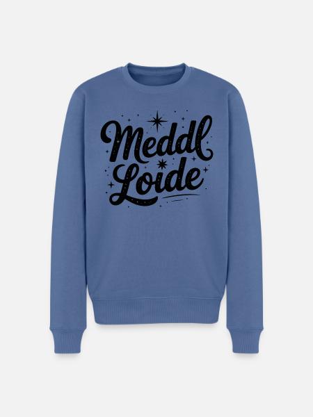 Meddl Loide - German Memes - Men's Premium Organic Jumper - stone blue