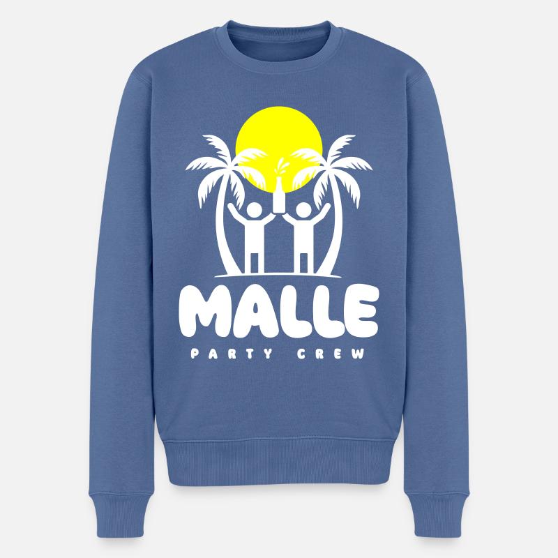 Malle 2024 Majorque Dicton - Pull Premium bio Homme - bleu pigeon