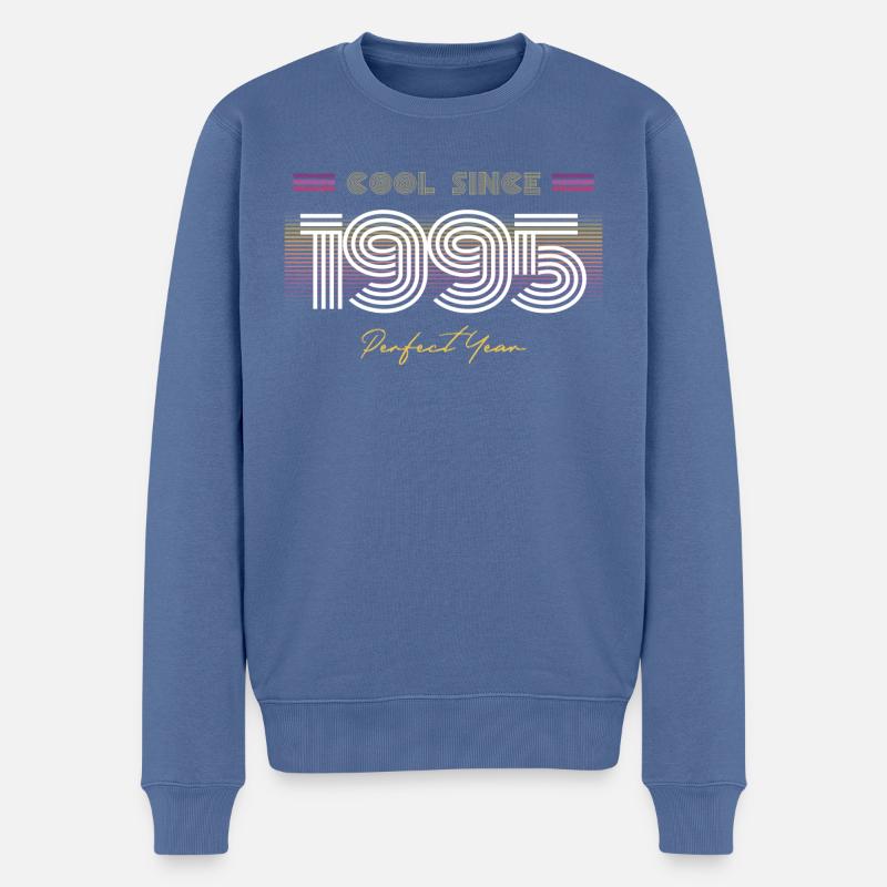 Birthday Cool depuis 1995 - Pull Premium bio Homme - bleu pigeon