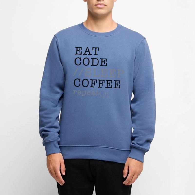 Informatique Python Programmeur Manger Code Sommeil Pull Premium bio Homme