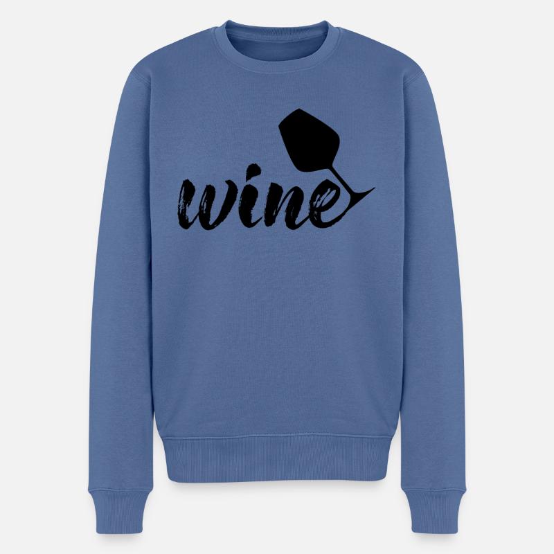 Vin - Pull Premium bio Homme - bleu pigeon