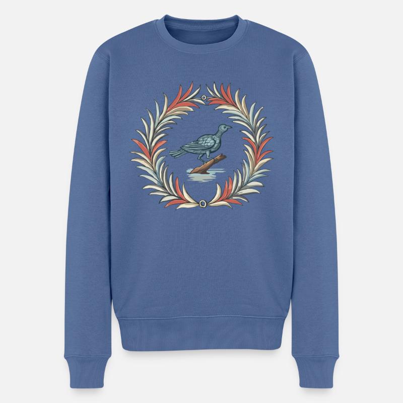 Le Rossignol à Mårtes - Pull Premium bio Homme - bleu pigeon