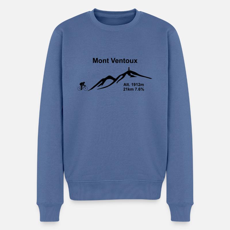 Mont Ventoux - Männer Premium Bio Pullover - Taubenblau