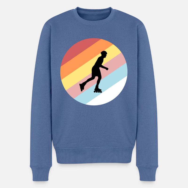 Roller - Pull Premium bio Homme - bleu pigeon