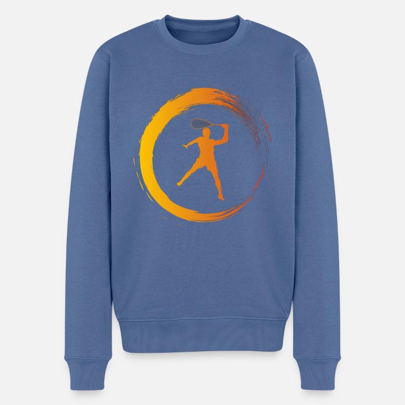 Squash - Männer Premium Bio Pullover - Taubenblau
