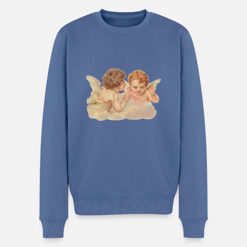 Engel Design - Pull Premium bio Homme - bleu pigeon