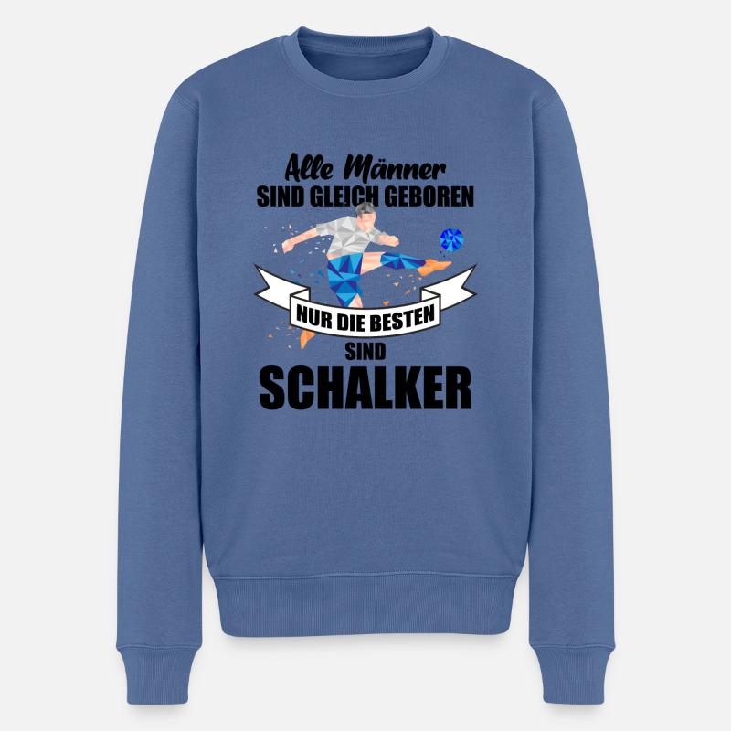 Nur die Besten sind Schalker | Schalker Fan Design - Männer Premium Bio Pullover - Taubenblau