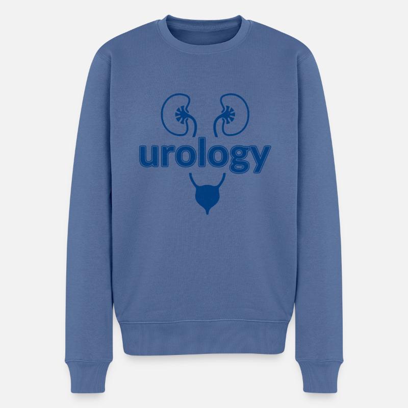 Lustiges Urologengeschenk - Männer Premium Bio Pullover - Taubenblau