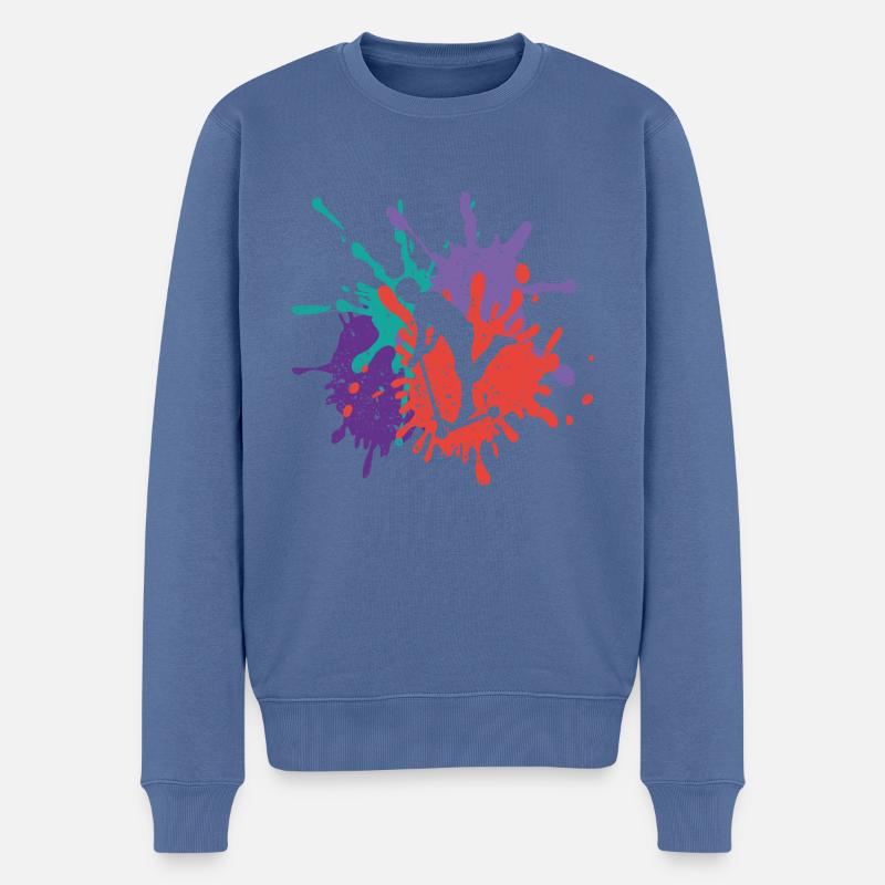 Roller Stunt Kunst Hobby Geschenk - Männer Premium Bio Pullover - Taubenblau