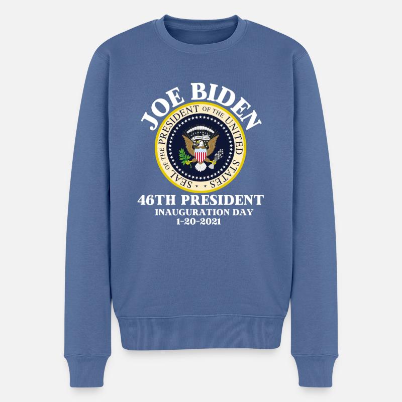 JOE BIDEN 46. PRÄSIDENT - Männer Premium Bio Pullover - Taubenblau