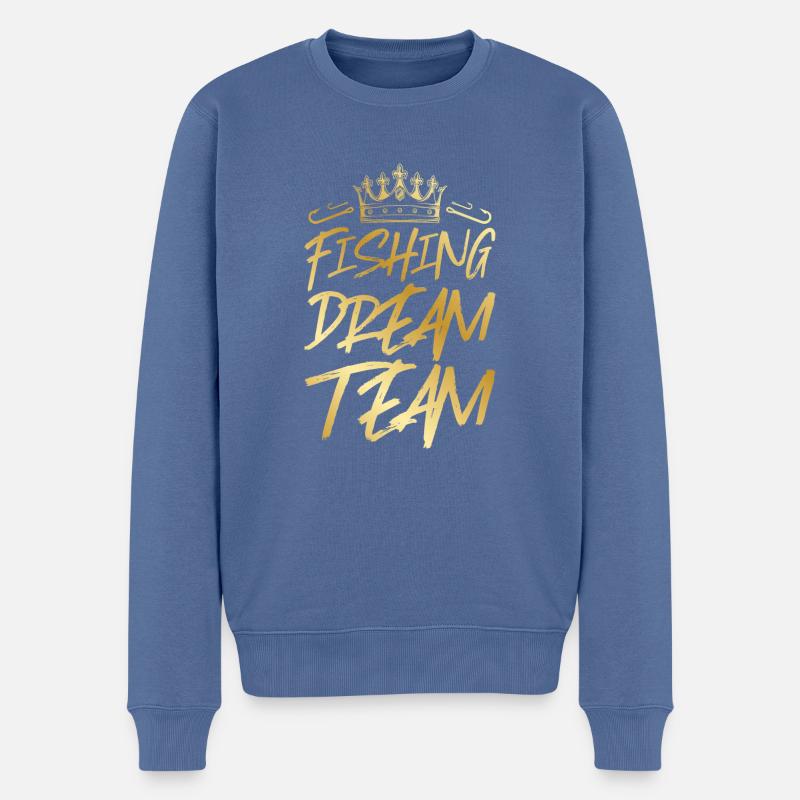 Pêche Dream Team Pêche - Pull Premium bio Homme - bleu pigeon