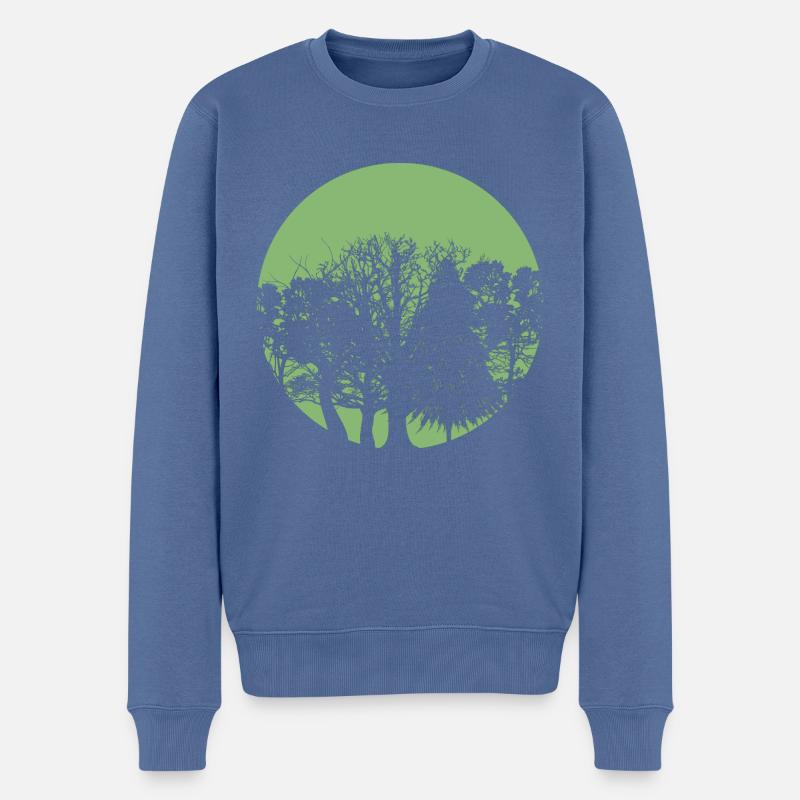 Forêt de cercle - Pull Premium bio Homme - bleu pigeon