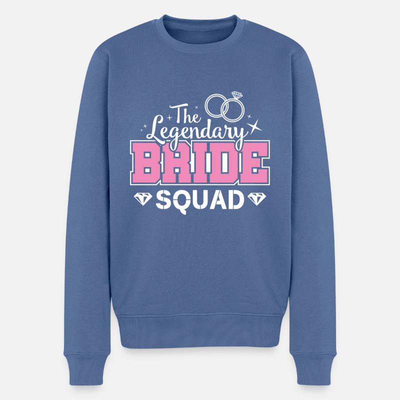 Bride Squad Junggesllinnenabschied - Pull Premium bio Homme - bleu pigeon