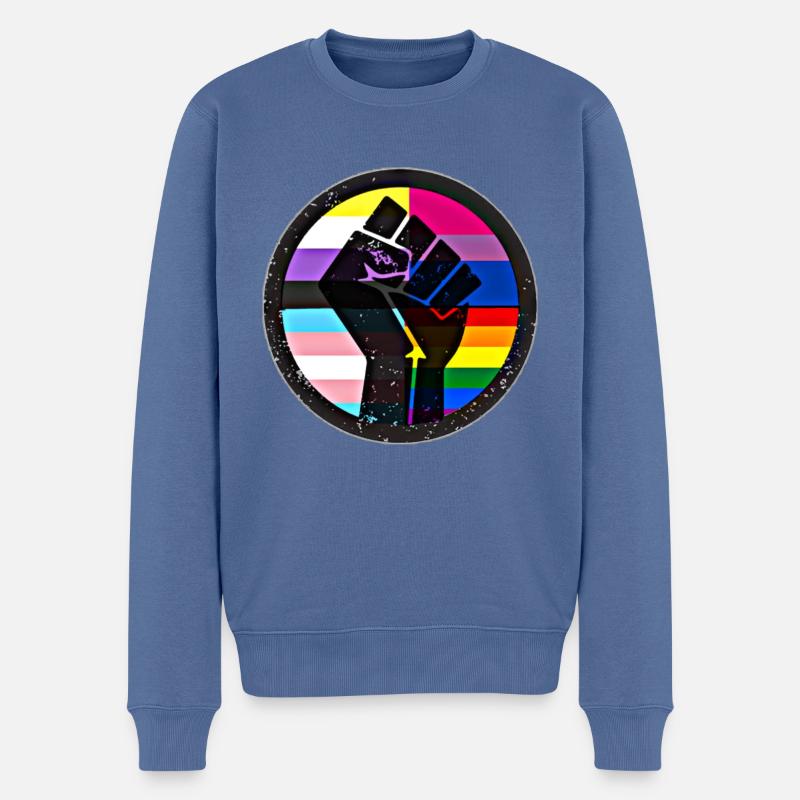 Pride - Pull Premium bio Homme - bleu pigeon