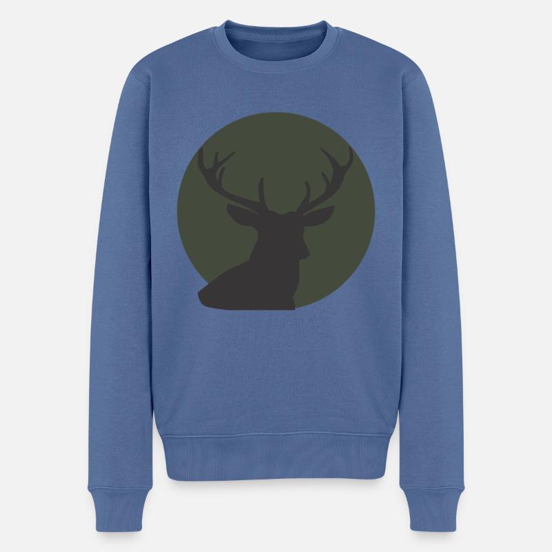 Renne Renne Renne - Pull Premium bio Homme - bleu pigeon