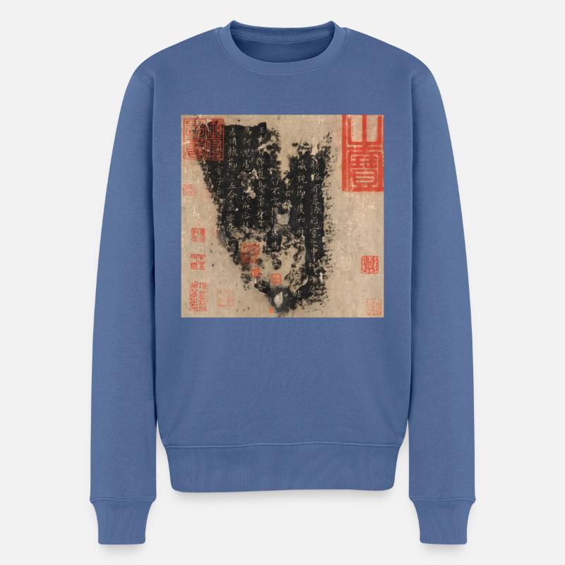 Acht Arten von Jin und Tang 2 - Männer Premium Bio Pullover - Taubenblau
