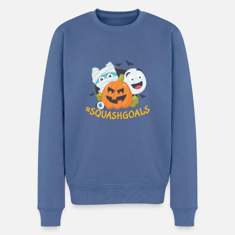 #squashgoals - Pull Premium bio Homme - bleu pigeon
