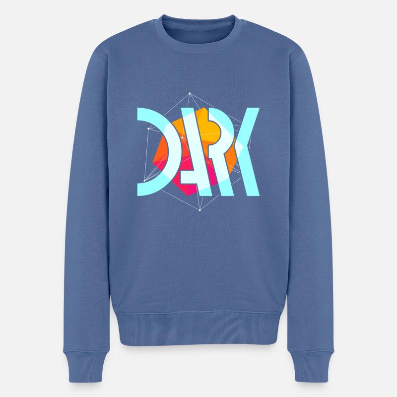 Dark Streetwear - Männer Premium Bio Pullover - Taubenblau