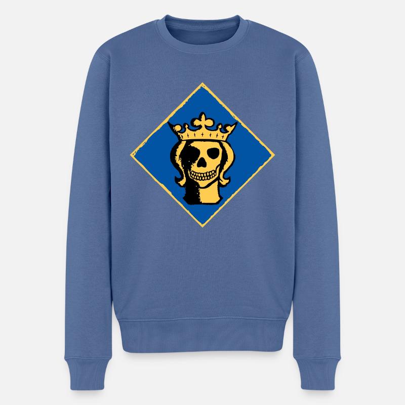 Stockholm tête morte - Pull Premium bio Homme - bleu pigeon