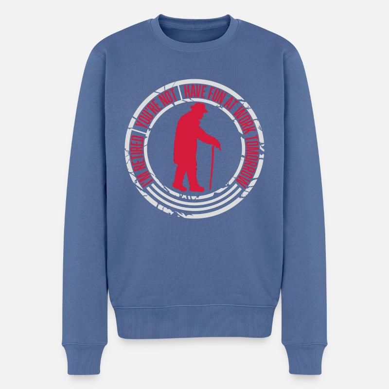 have fun at work - Männer Premium Bio Pullover - Taubenblau