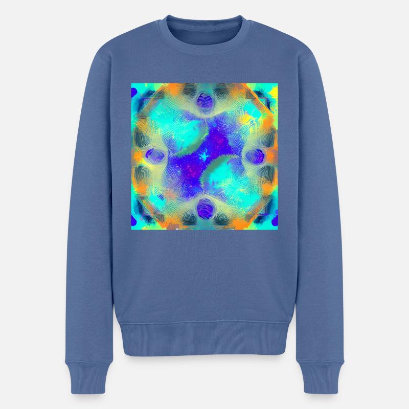 Couleurs - Pull Premium bio Homme - bleu pigeon