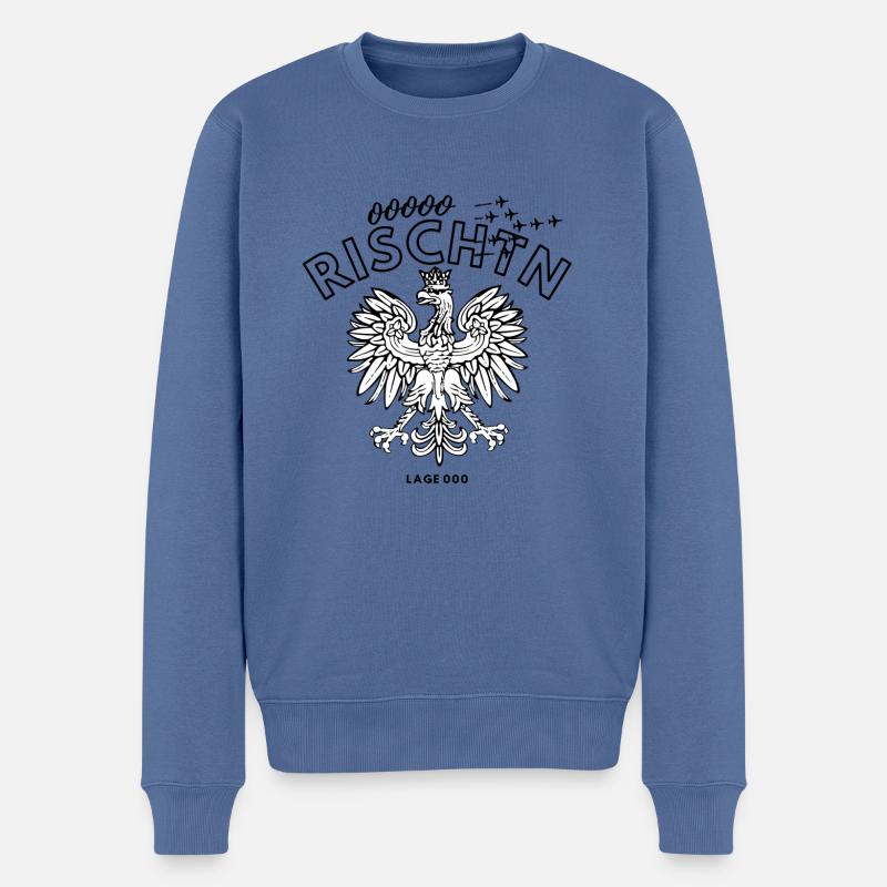 Abrüstung Bundesheer - Männer Premium Bio Pullover - Taubenblau