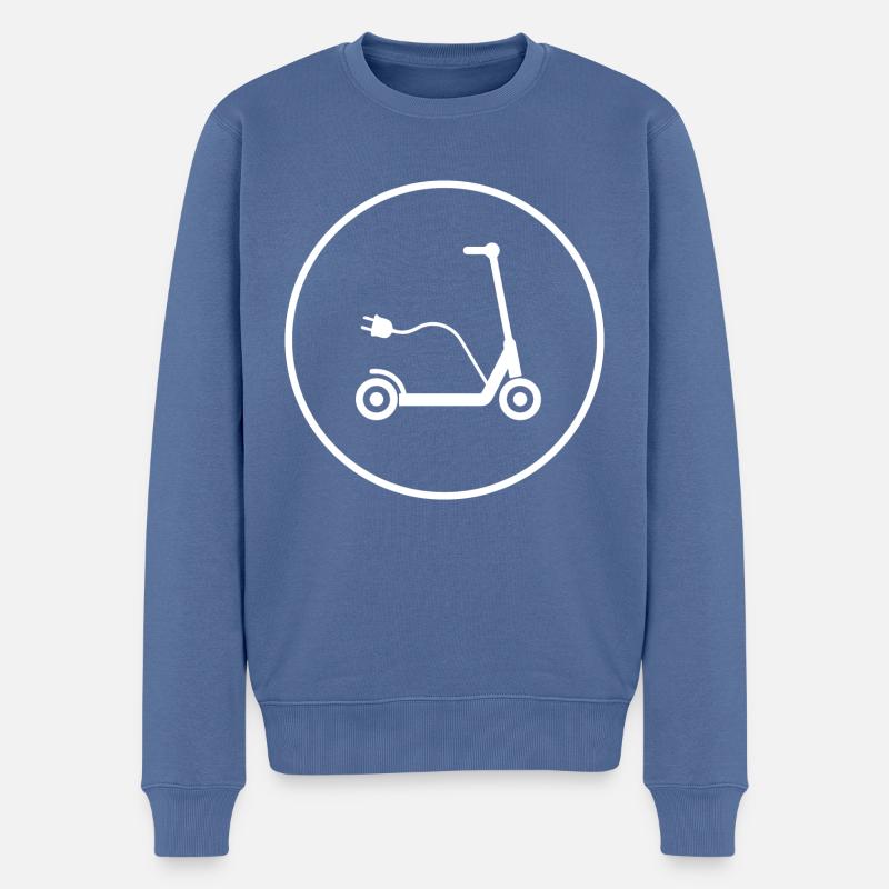 E-Scooter E-Roller Scooter - Pull Premium bio Homme - bleu pigeon