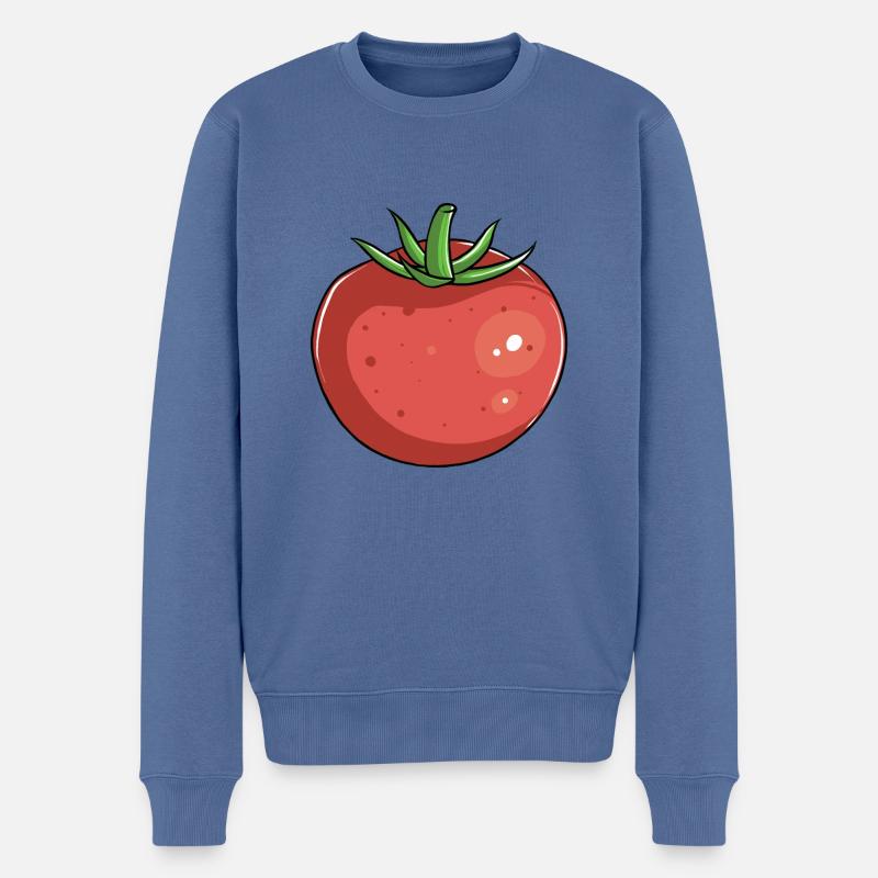 Tomate - Pull Premium bio Homme - bleu pigeon