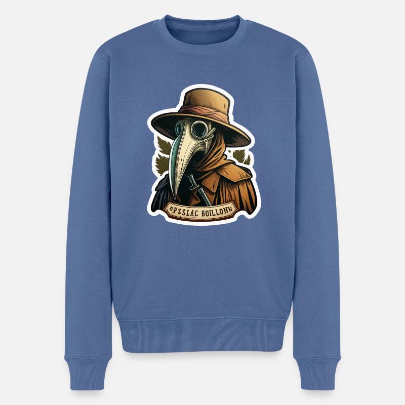 Pestarzt - Männer Premium Bio Pullover - Taubenblau