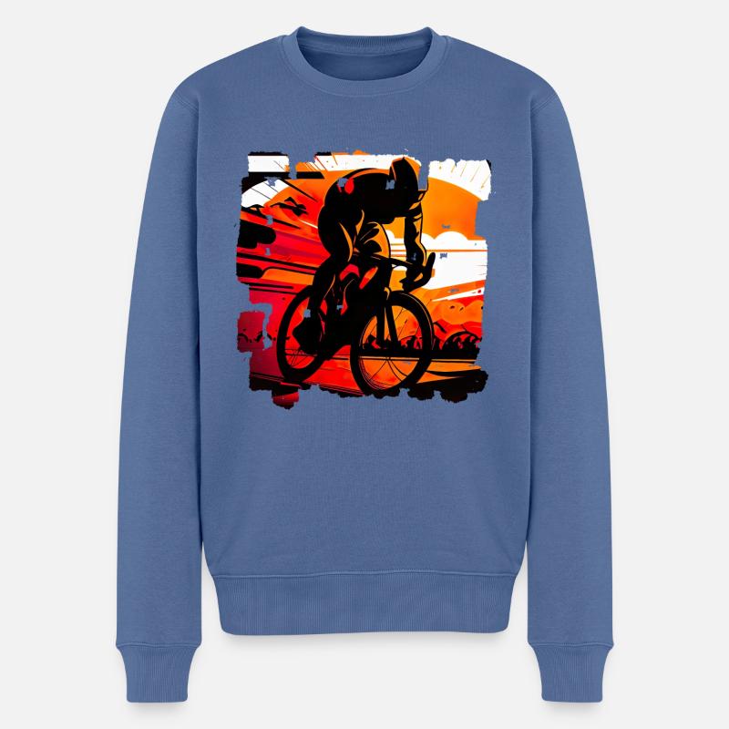 Es gibt verschiedene Arten von Radrennen - Männer Premium Bio Pullover - Taubenblau
