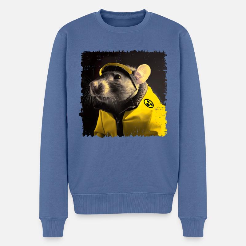 Ratten im Kampfmittelbeseitigungsdienst - Männer Premium Bio Pullover - Taubenblau