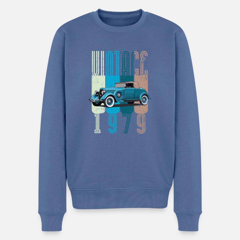Fresh since 1979 - Männer Premium Bio Pullover - Taubenblau