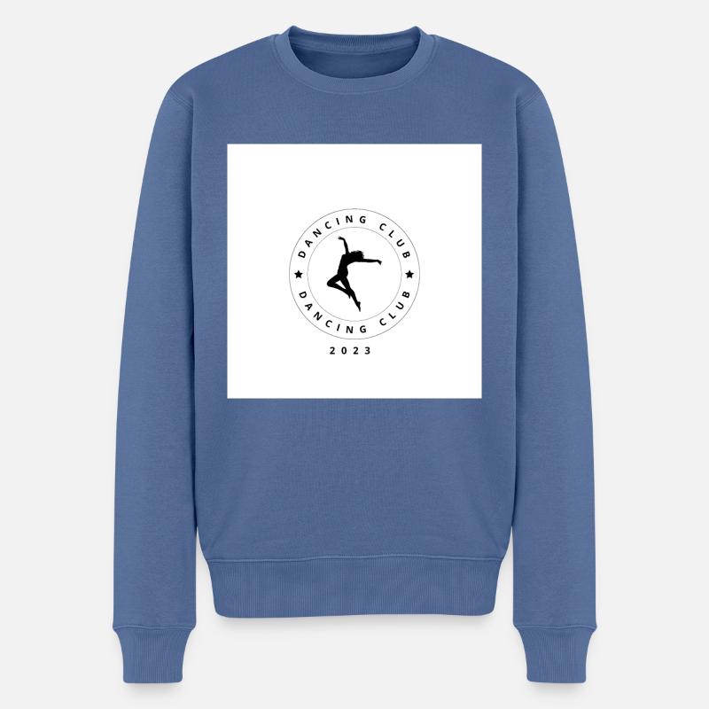 Dancing Club - Pull Premium bio Homme - bleu pigeon