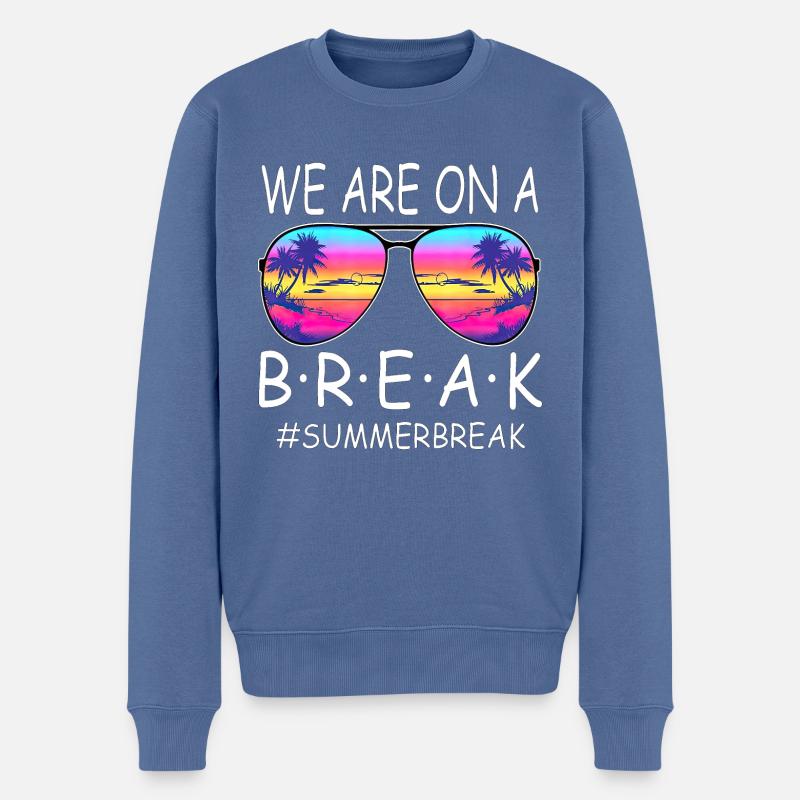 Abschlussfeier 2024 Abiturfeier - Männer Premium Bio Pullover - Taubenblau