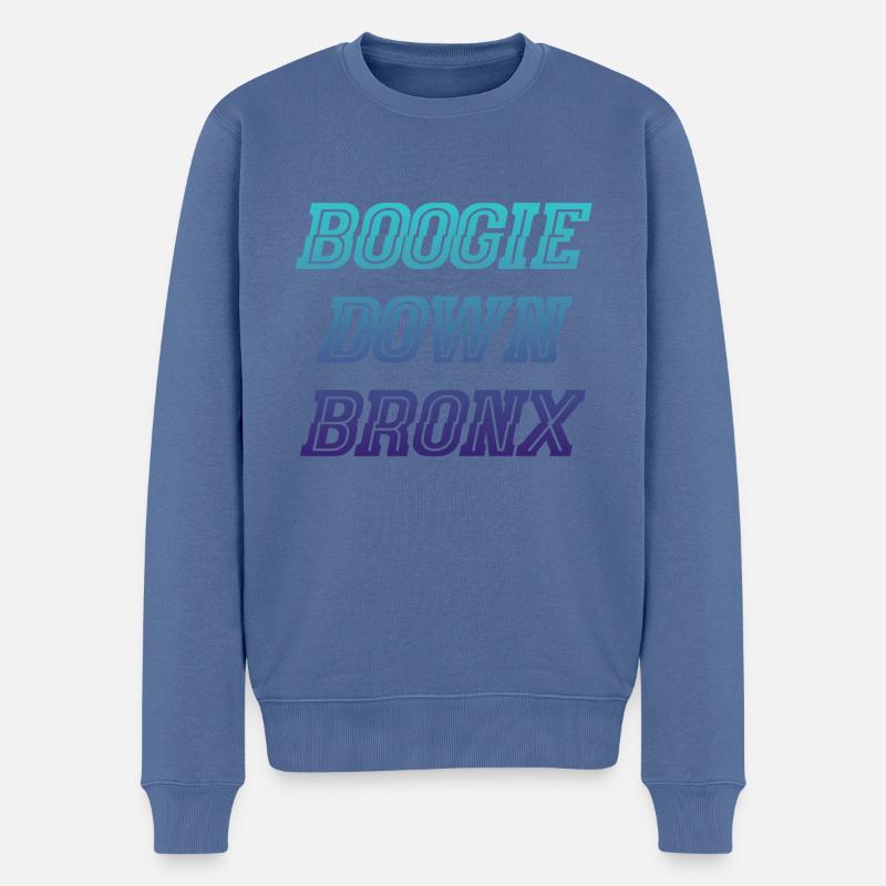 Boogie Down Bronx - Pull Premium bio Homme - bleu pigeon