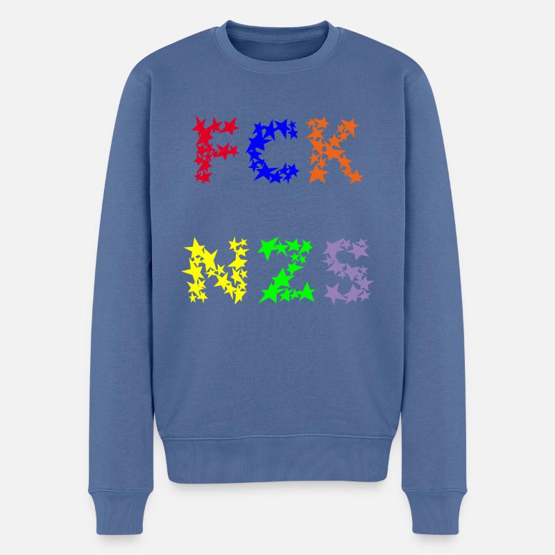 FCK NZS - Pull Premium bio Homme - bleu pigeon